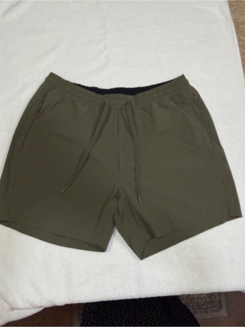 lululemon athletica Olive Drawstring Performance Shorts